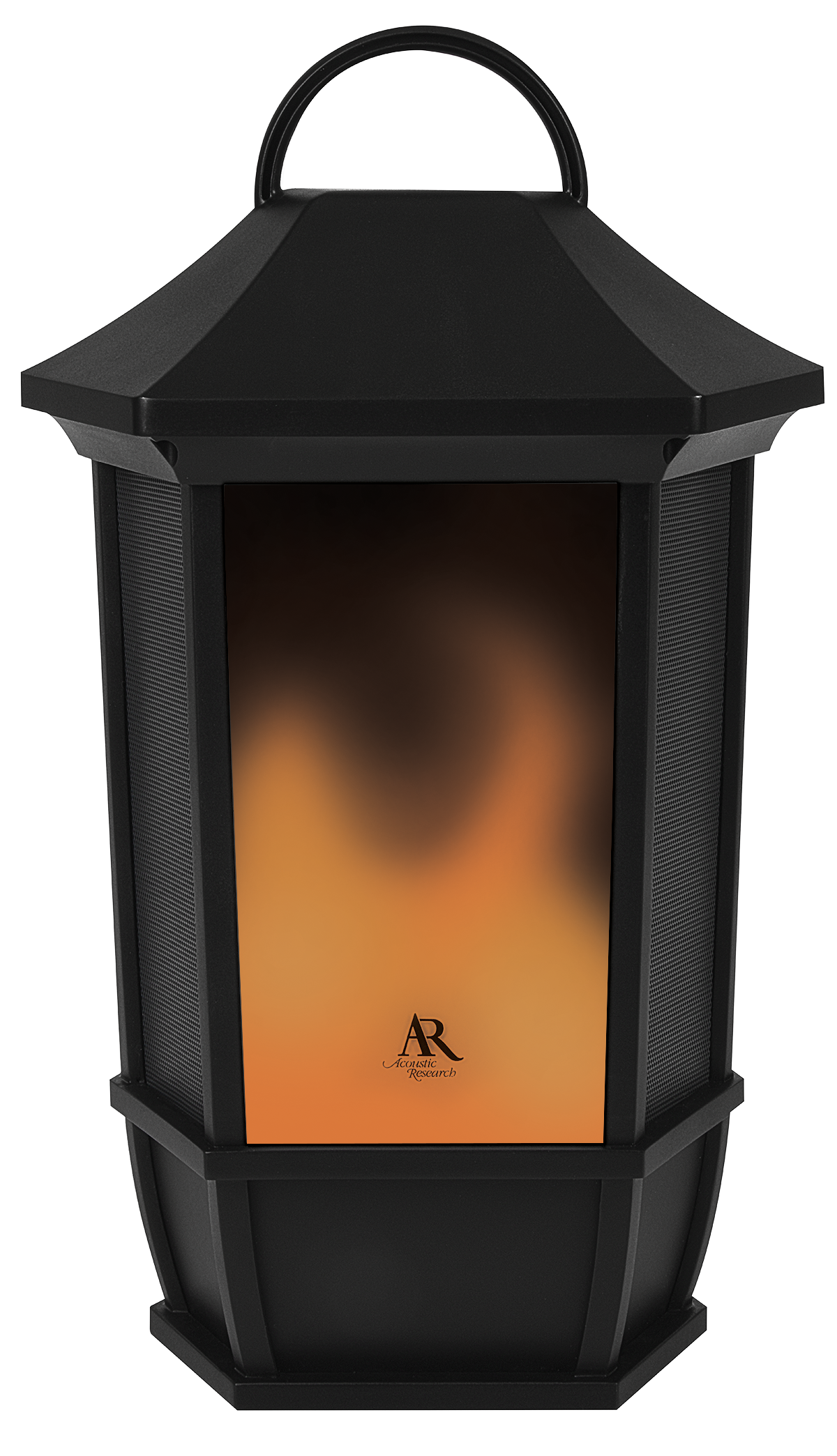 AWSF6RBK - Sedona Rechargeable Wireless Speaker with LED Flicking Flame Light
